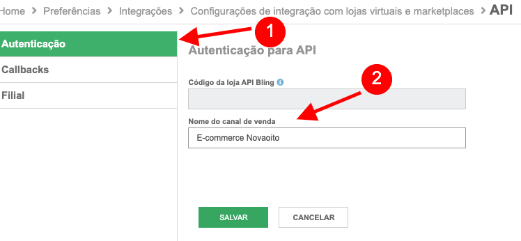 Enviando produtos para o e-commerce