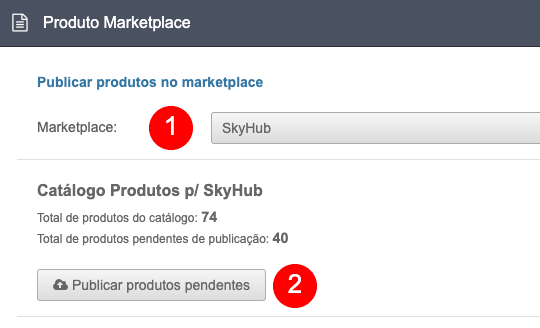 Enviando produtos para o SkyHub